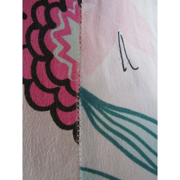 Moschino Cheap And Chic Silk Floral Butterfly Garden Dress US Size 10 Imperfect - Picture 16 of 16